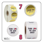 "Thank You" Business Stickers (500pcs or 100pcs)