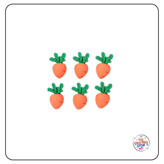 Mini Resin Easter Carrot Embellishments