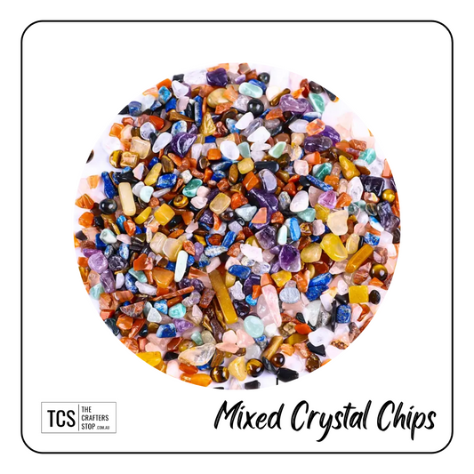 Mixed Crystal Gem Chips for Crafting (2 Sizes)