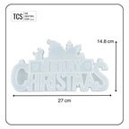 Resin Silicone Christmas Mould "Merry Christmas"