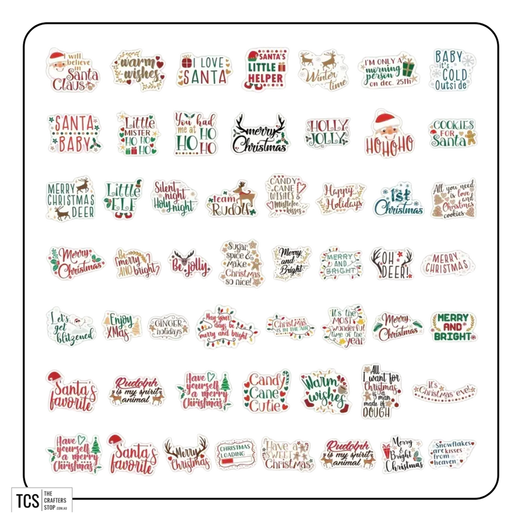 Christmas Words Scrapbooking Stickers