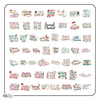 Christmas Words Scrapbooking Stickers
