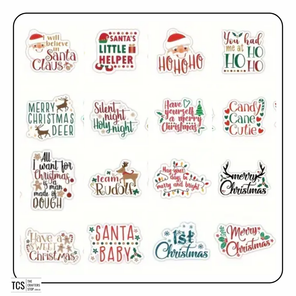 Christmas Words Scrapbooking Stickers