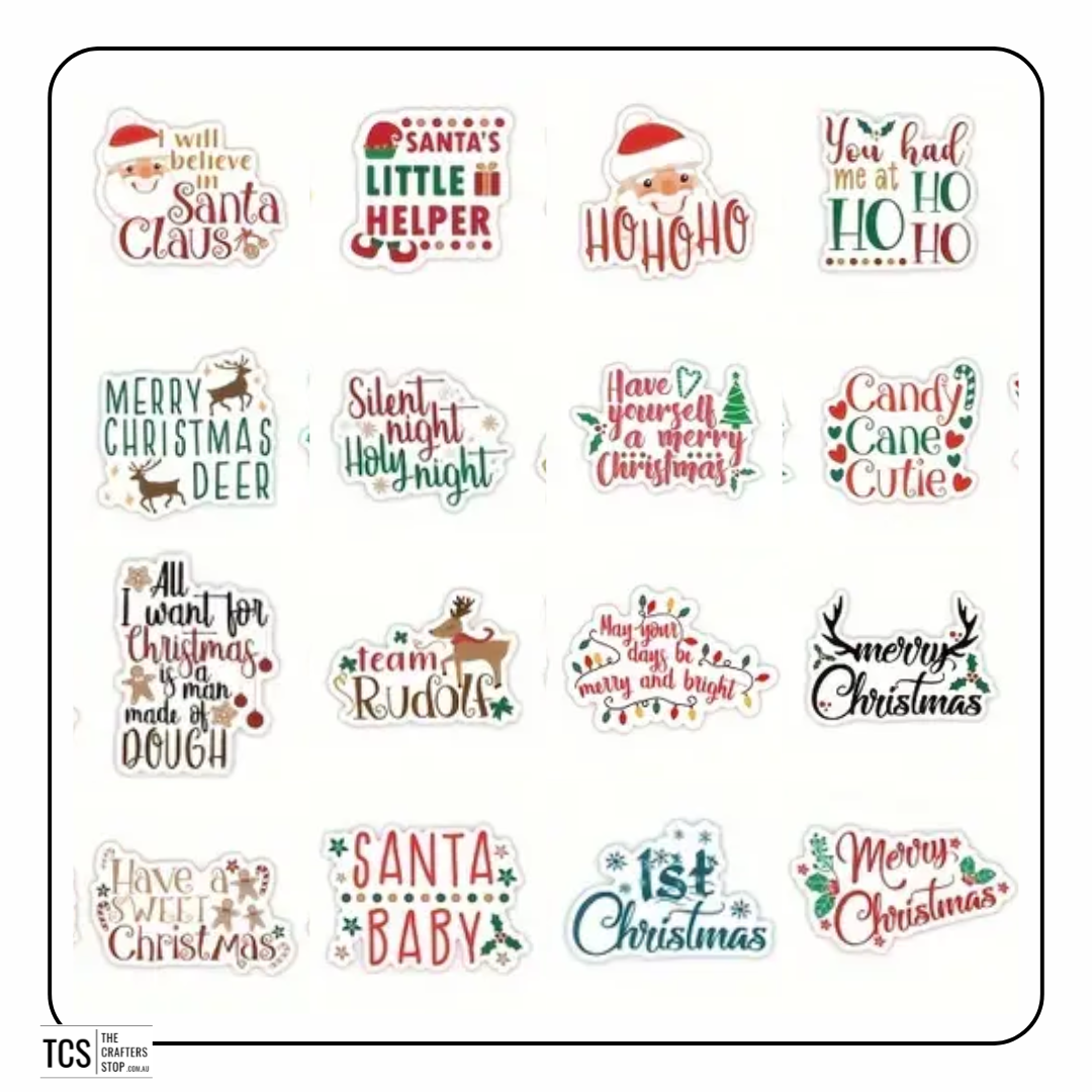 Christmas Words Scrapbooking Stickers