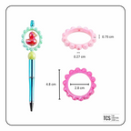 Acrylic Circle Bead Frame - Perfect DIY Pens