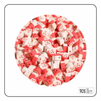 Polymer Clay Santa Beads