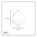 Clear Acrylic Christmas Bauble Blanks