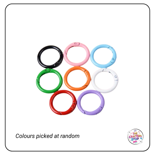 Circle Shaped Split Keyrings - 4 Pack