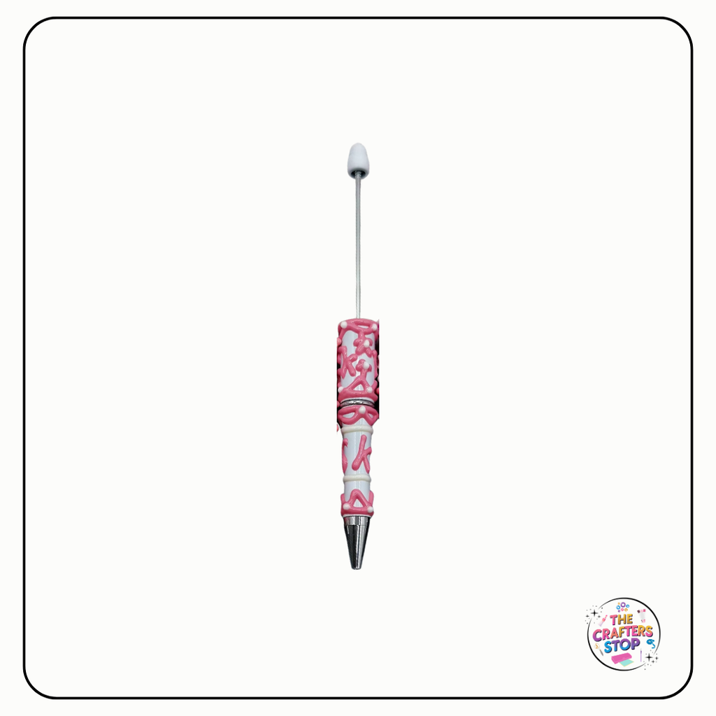 Creative Cream Hand-Painted DIY Beadeable Pen