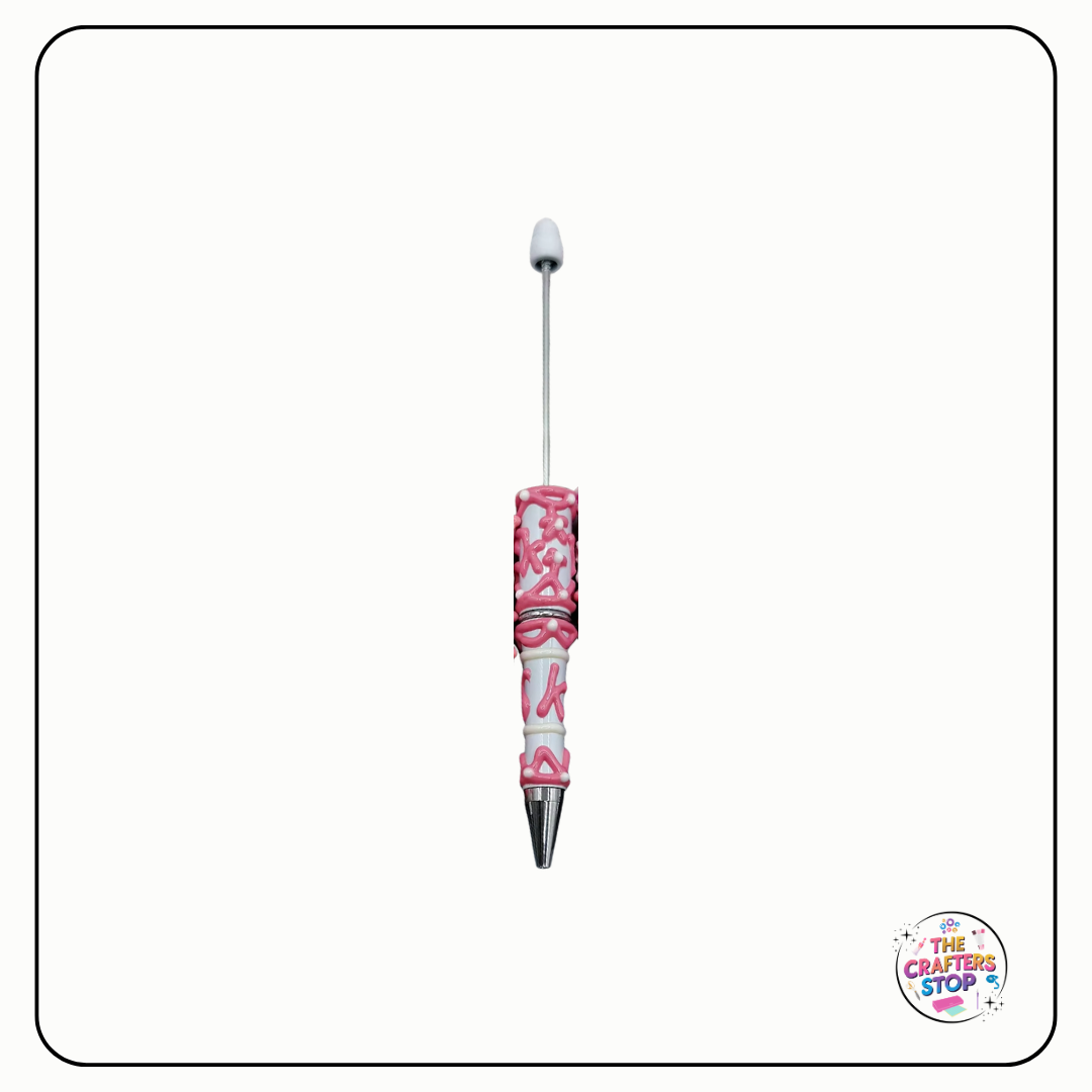 Creative Cream Hand-Painted DIY Beadeable Pen