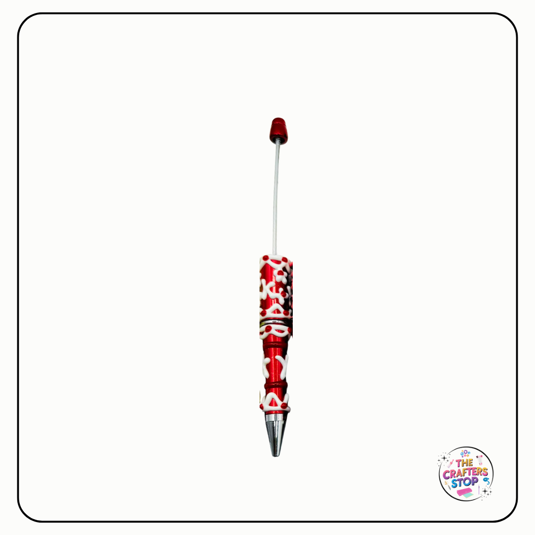 Creative Cream Hand-Painted DIY Beadeable Pen