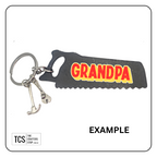 Metal Charm Tool Keyring with Acrylic Blank (Father's Day)