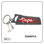 Metal Charm Tool Keyring with Acrylic Blank (Father's Day)
