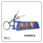 Metal Charm Tool Keyring with Acrylic Blank (Father's Day)