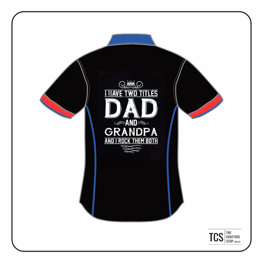 Fathers Day "Dad, Grandpa" DTF Iron On Transfer