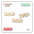 Wooden "DAD" Father's Day Shapes