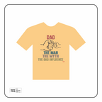 Fathers Day "DAD, THE MAN" DTF Iron On Transfers