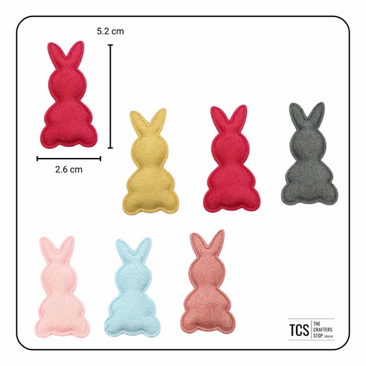 Fabric Easter Bunny Applique/Embellishments