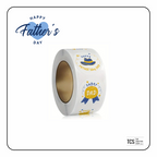 Happy Fathers Day Sealing or Business Stickers (2.5cm)