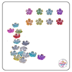 Colourful Flower Petal Spacer Beads