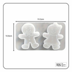 Resin Silicone Christmas Gingerbread Man/Woman Mould