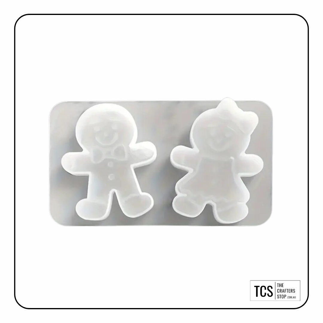 Resin Silicone Christmas Gingerbread Man/Woman Mould