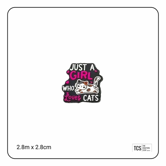 Just A Girl Who Loves Cats Focal Beads