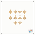 Gold Snowflake Charms