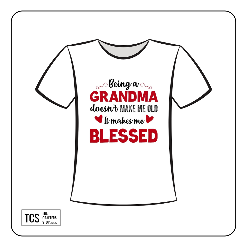 Mothers Day Grandma Ready Made DTF Iron On Transfer