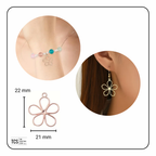 Hollow Metal Flower Charms