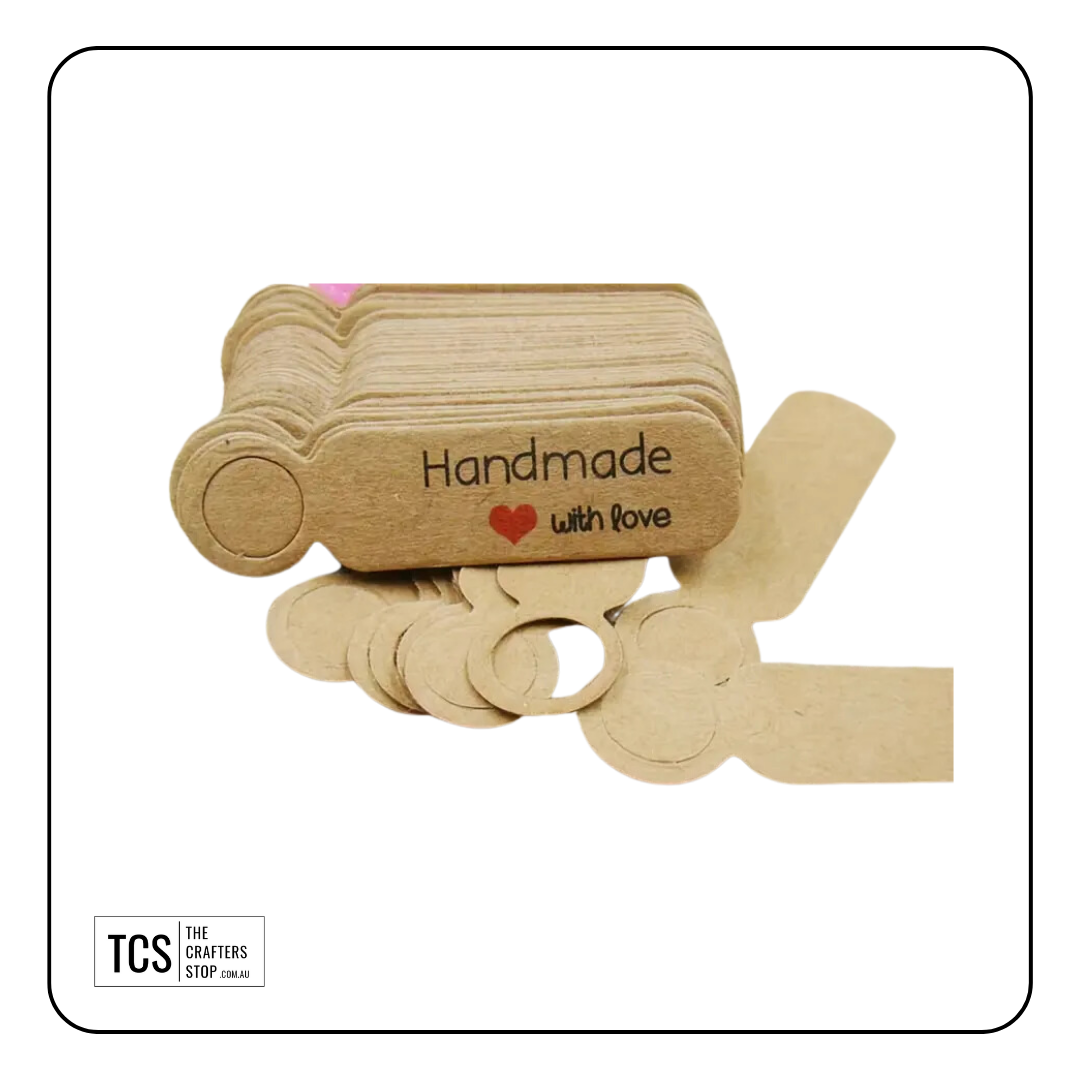 Kraft "Handmade with love" Tags