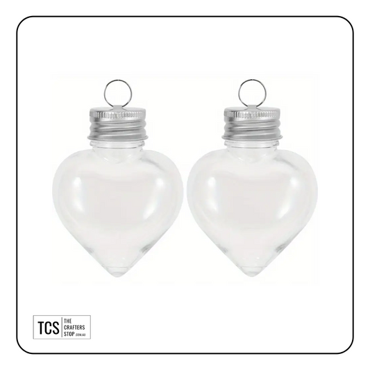 "Booze Baubles" Heart Fillable Hanging Baubles