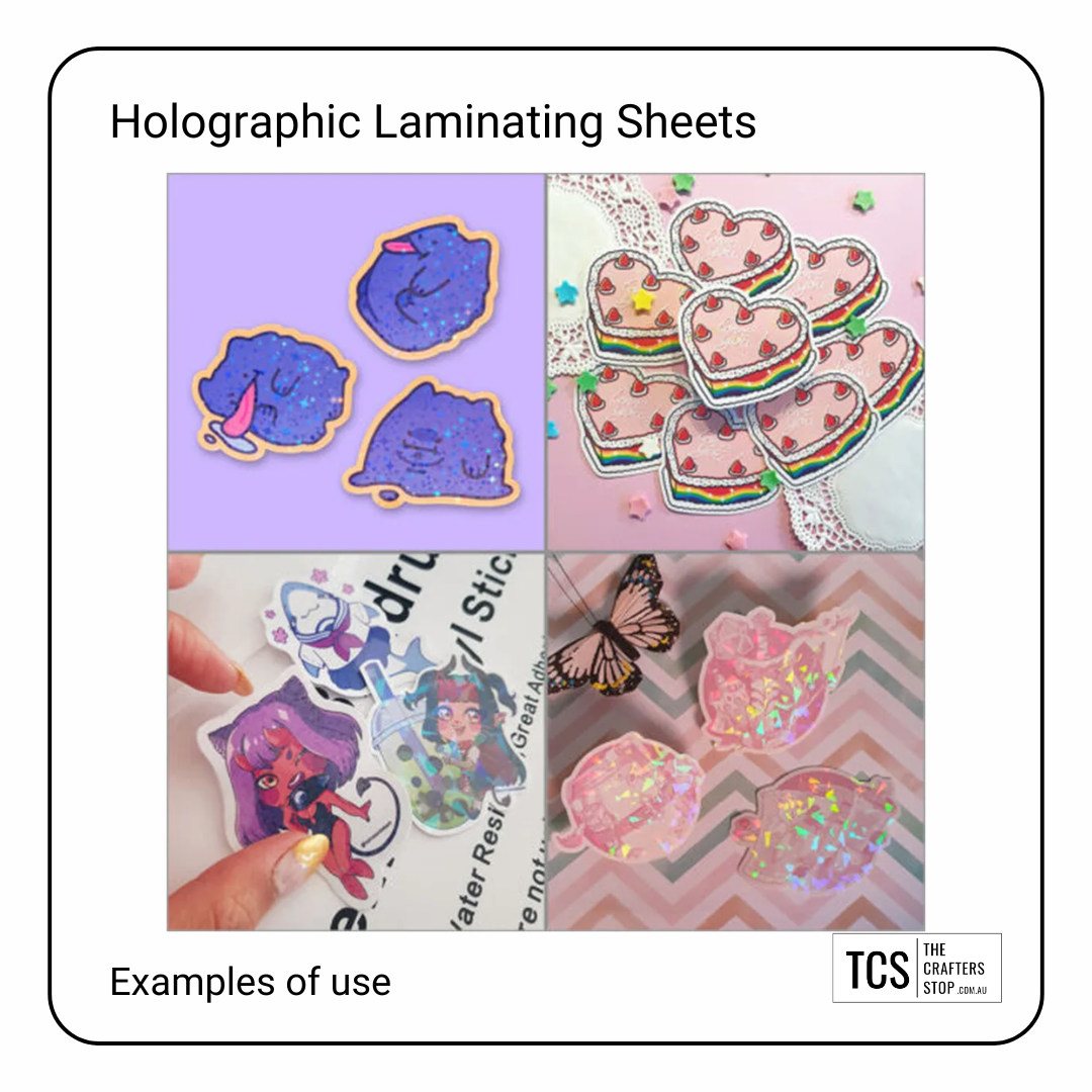 A4 Holographic Laminating Sheets (X10)