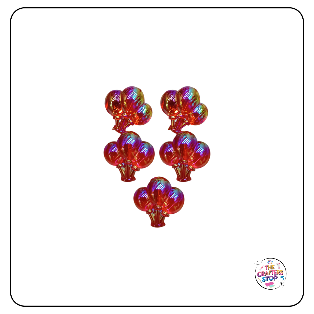 Large Acrylic Iridescent Balloon Beads - Perfect for DIY Pens