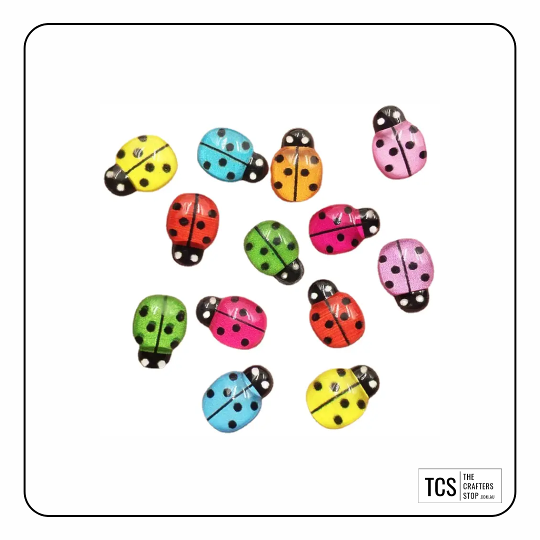 Mixed Colour Resin Ladybugs