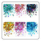 Holographic Glitter Alphabet Flake Add-ins (Perfect for Resin)