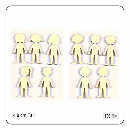 Wooden "Little People" Blanks (X10 Pack)