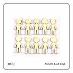 Wooden "Little People" Blanks (X10 Pack)
