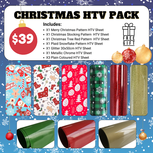 Merry Christmas HTV Pack