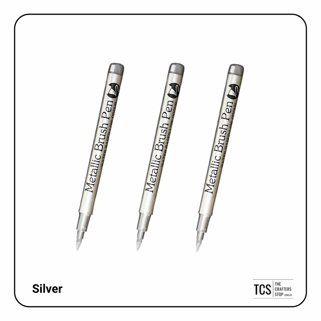 High Gloss Metallic Paint Markers (Gold, Copper & Silver)