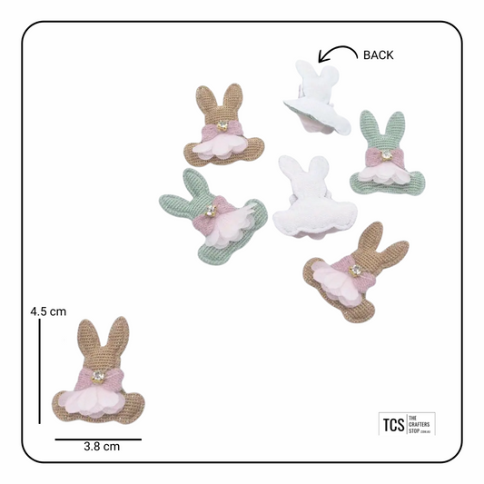 Fabric Easter Bunny Applique/Embellishments