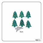 Mini Resin Glitter Christmas Trees