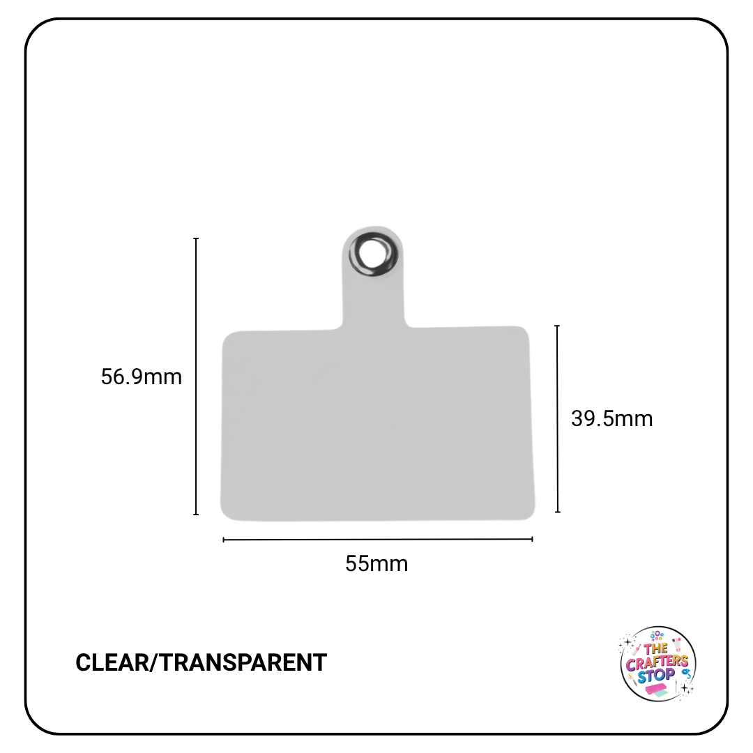 Mobile Phone Clear Charm or Strap Connectors