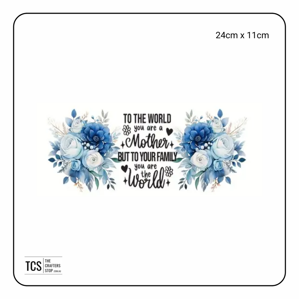 Mothers Day UV Waterproof Stickers/Wrap