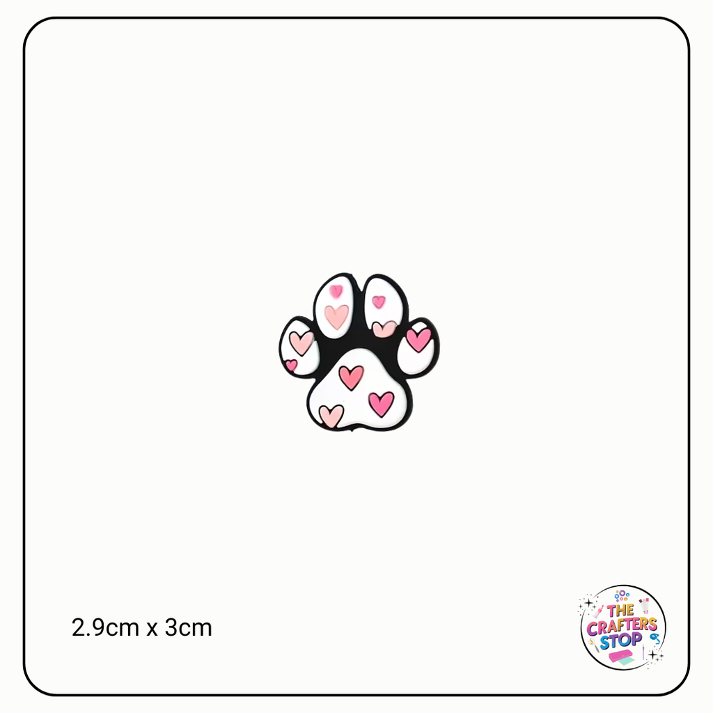 Paw Print Focal Beads