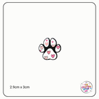 Paw Print Focal Beads