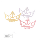 Acrylic Mirror Christmas Paw Angel Blank