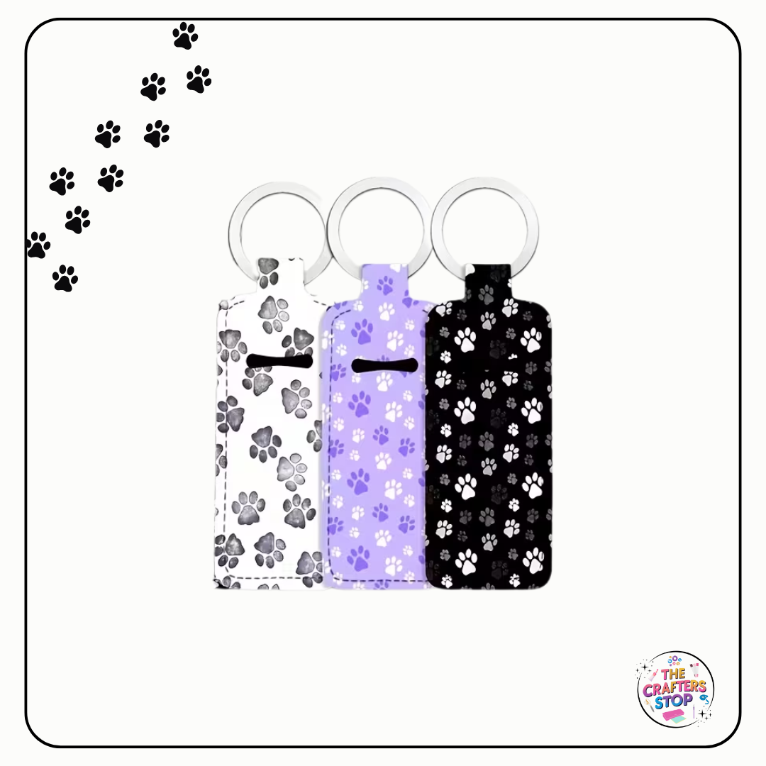 Paw Print Themed Chapstick/Lipbalm Holders