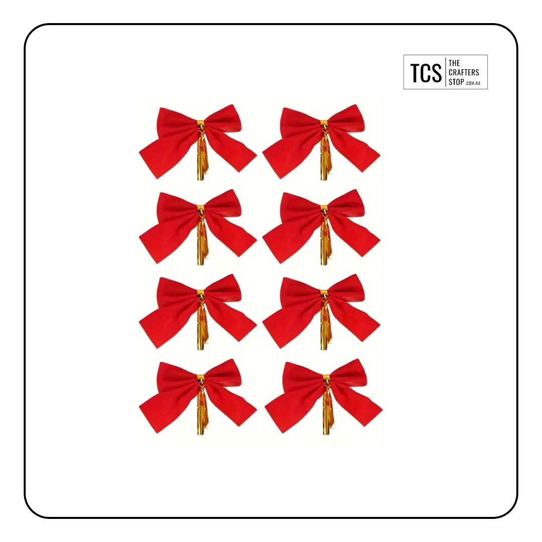 Fabric Red Bows