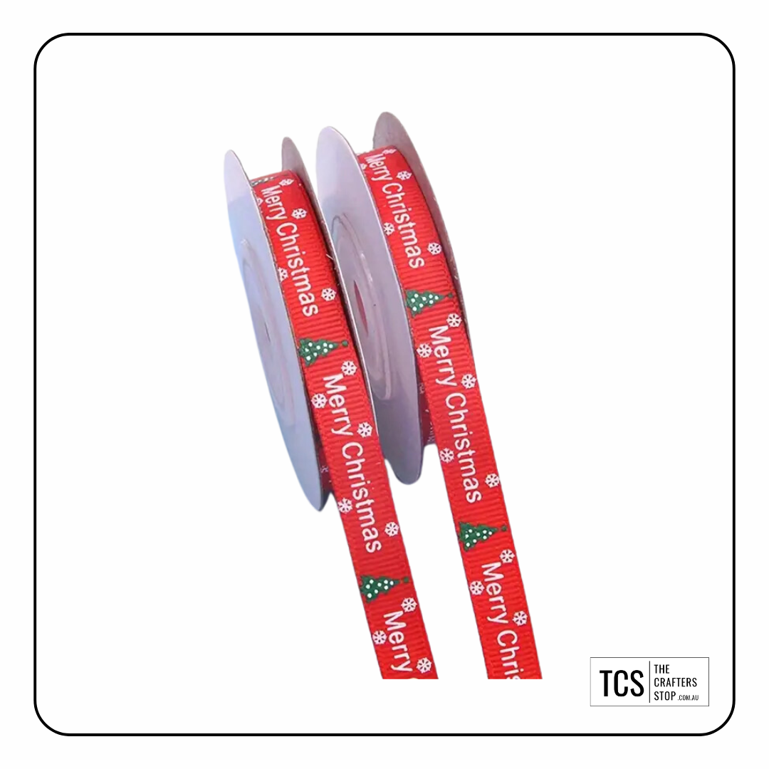 Red Christmas Tree Ribbon